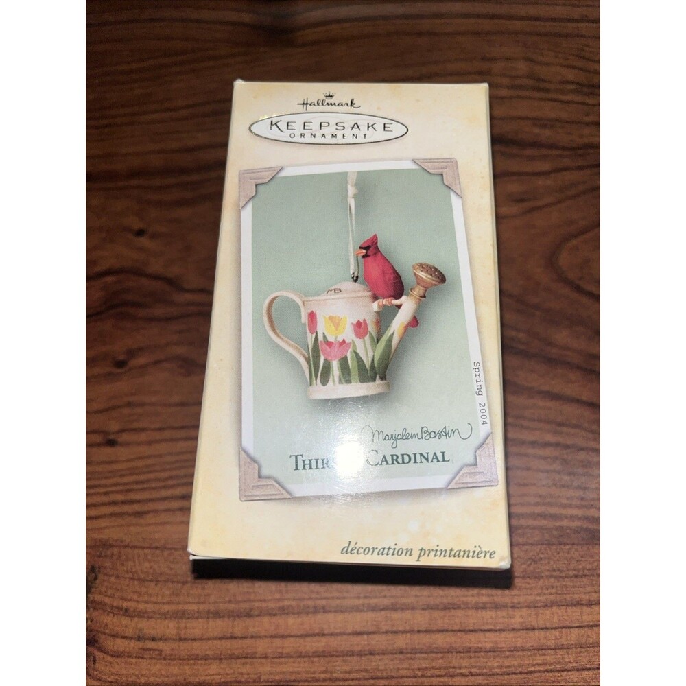 Hallmark Thirsty Cardinal 2004 Marjolein Bastin Natures Sketchbook Ornament Bird